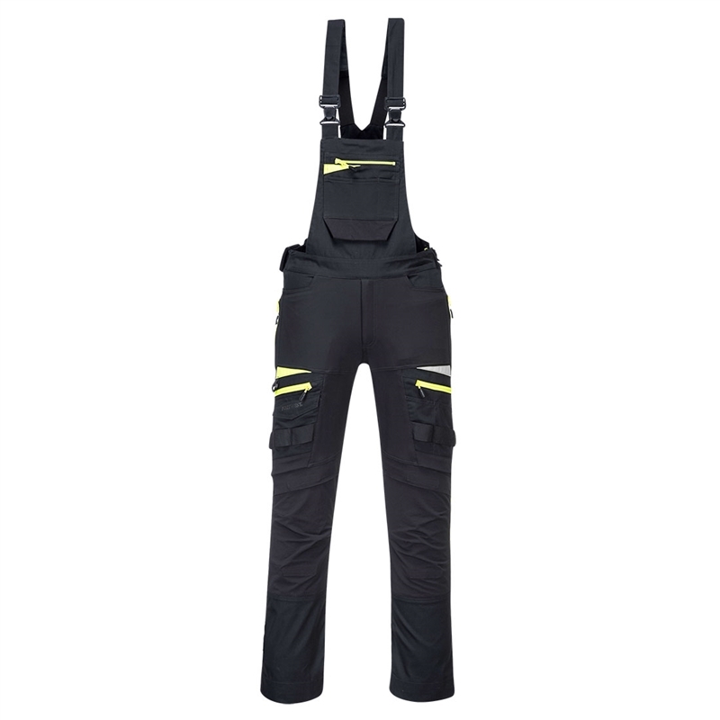 DX4 Work Bib and Brace (Black, S)