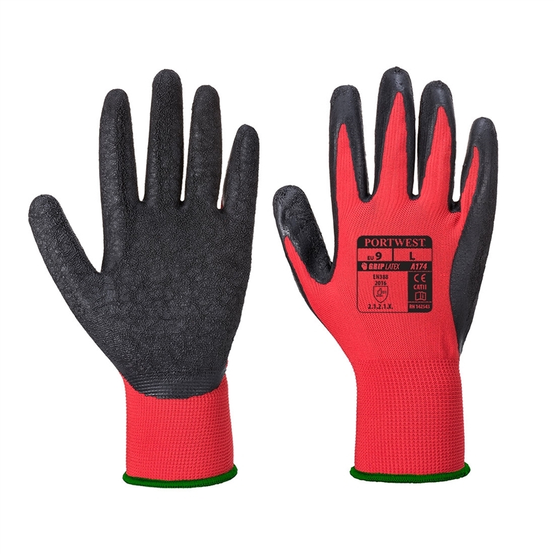 [A174R8RS] Grip 13 Latex Crinkle Glove (S)