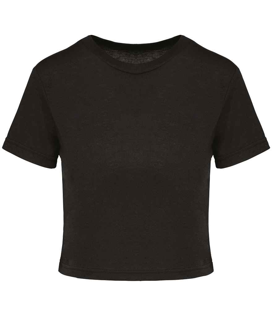 [PA4022 BLK XS] Proact Ladies Triblend Crop Top (XS, Black)