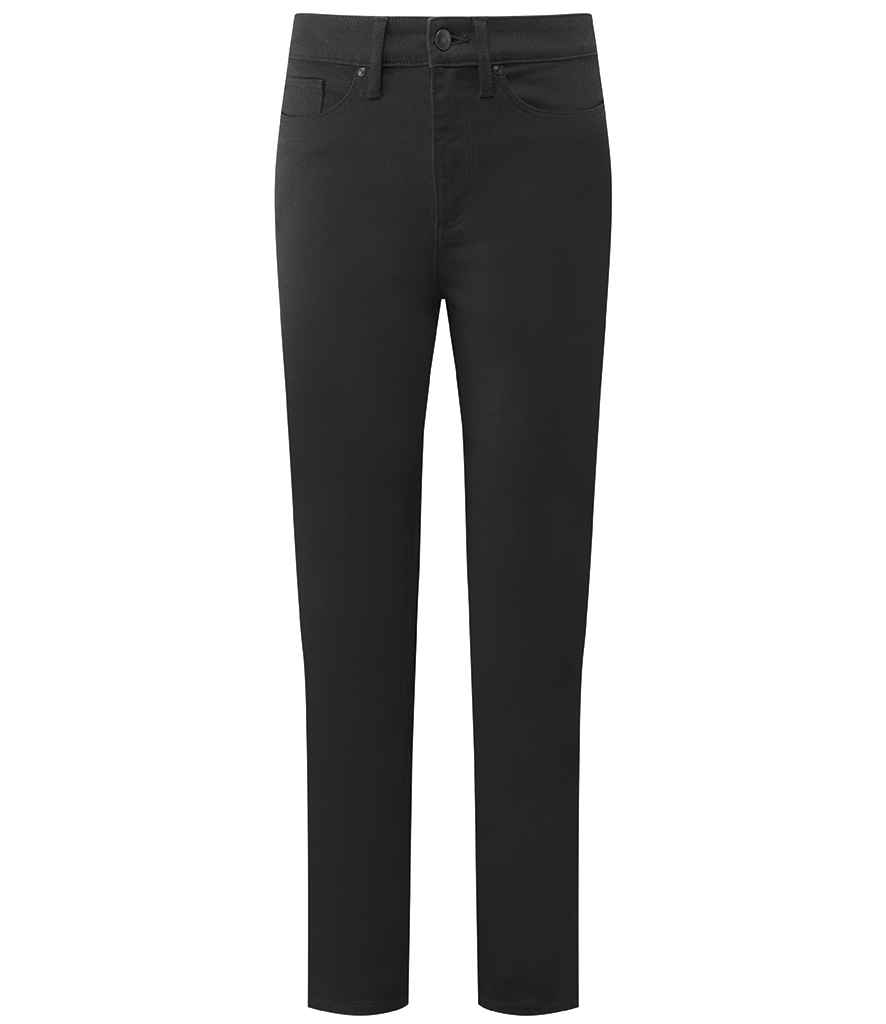 [PR577 SBK XS/L] Premier Workready Ladies Straight Leg Jeans (XS/L, Stay Black)