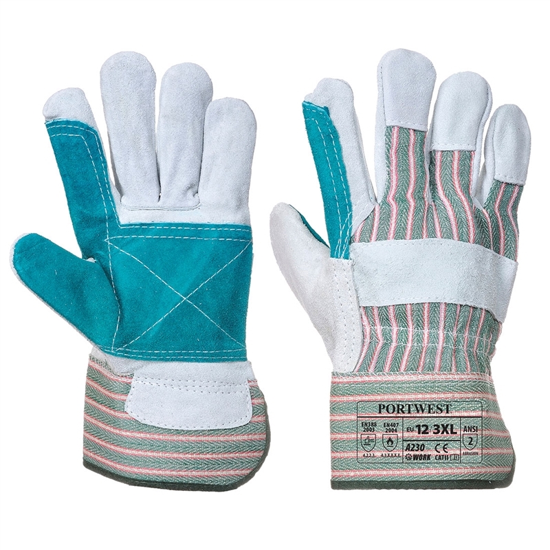 [A230GRRXL] Leather Rigger 365 Cow Split Reinforced Palm Glove (XL)