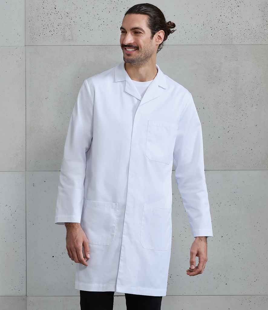 [PR603 WHI XXS] Premier Essential 3 Pocket Work Coat (XXS)