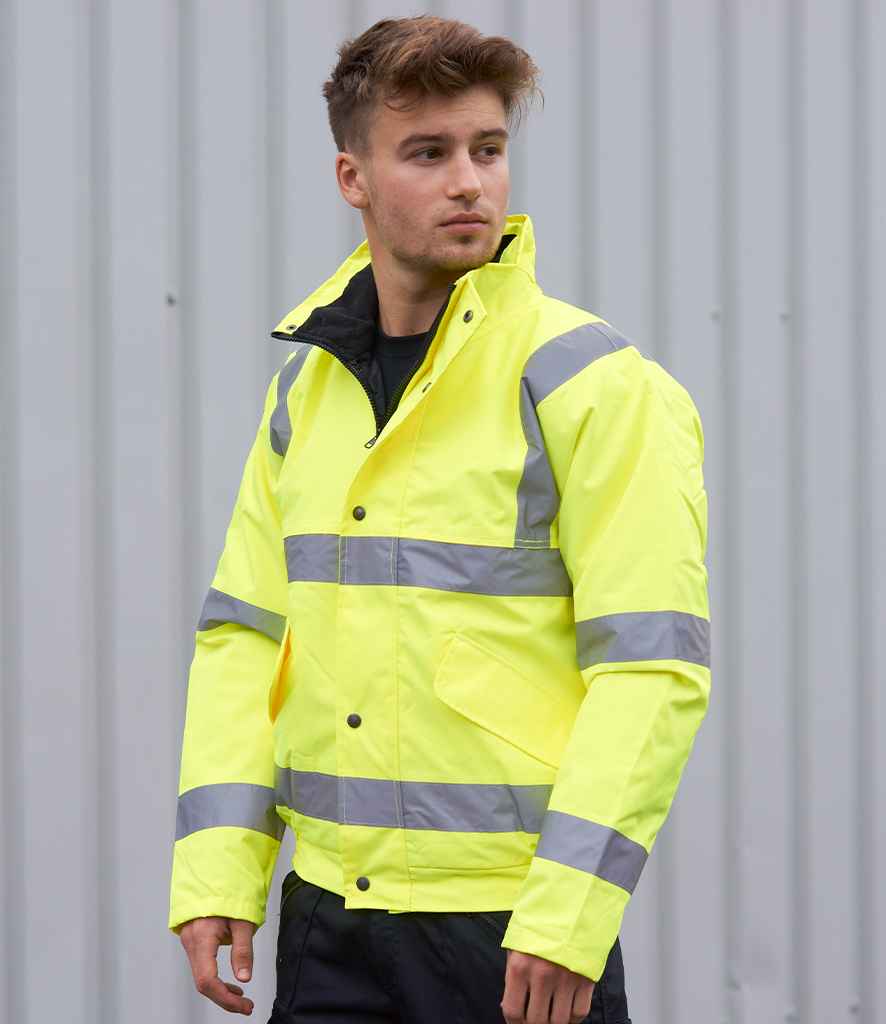 [PW001 YEL S] Portwest Hi-Vis Bomber Jacket (S)