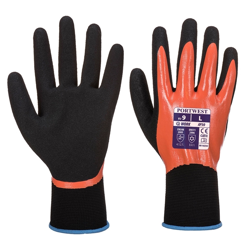 [AP30O8RS] Grip 13 Nitrile Foam Aqua Glove (S)