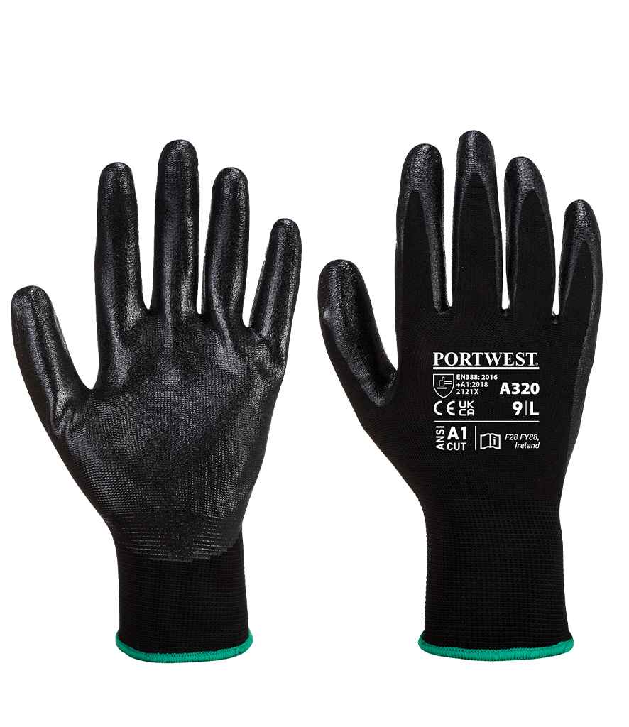 [PW075 BLK M] Portwest Dexti-Grip Gloves (M)