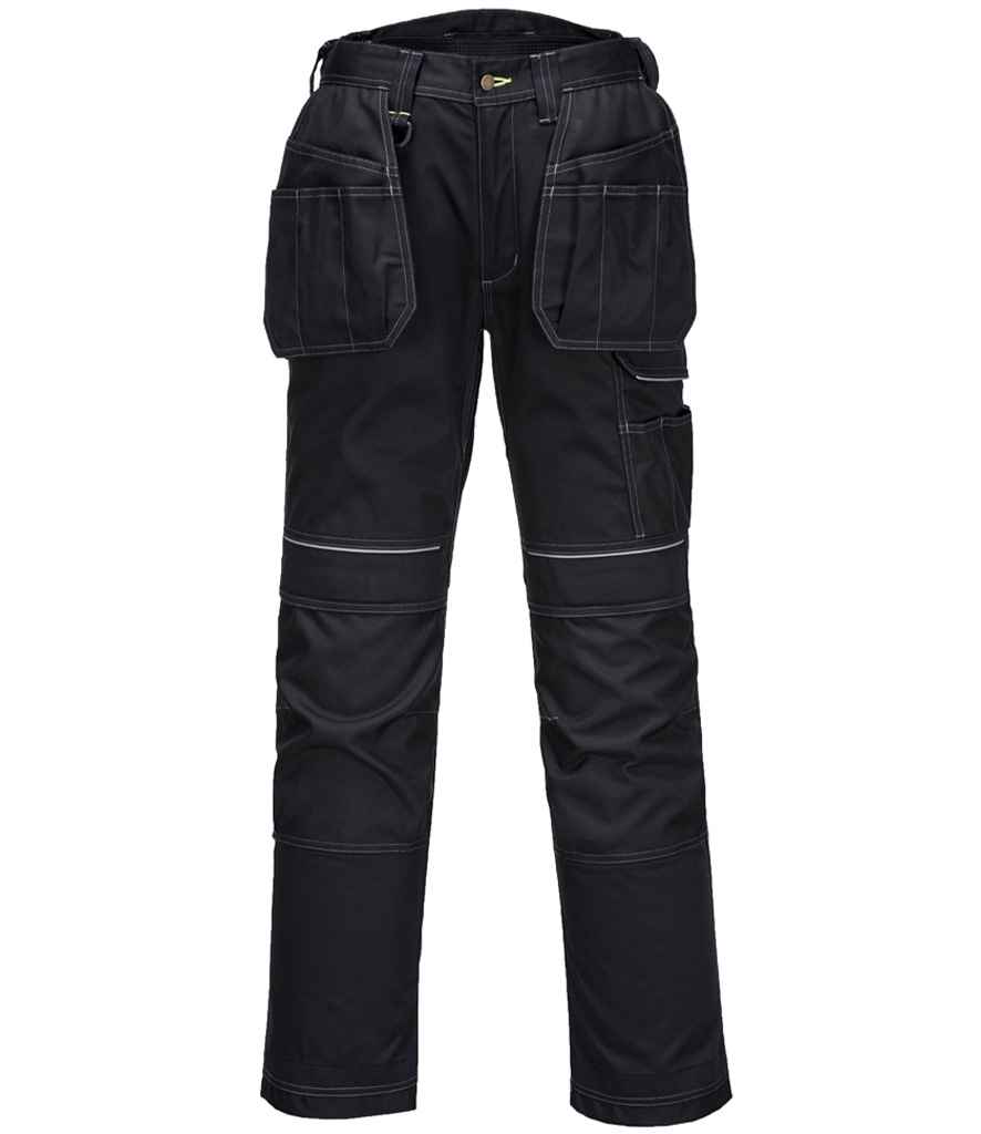 [PW1002 BLK 30/R] Portwest PW3 Work Holster Trousers (30/R, Black)