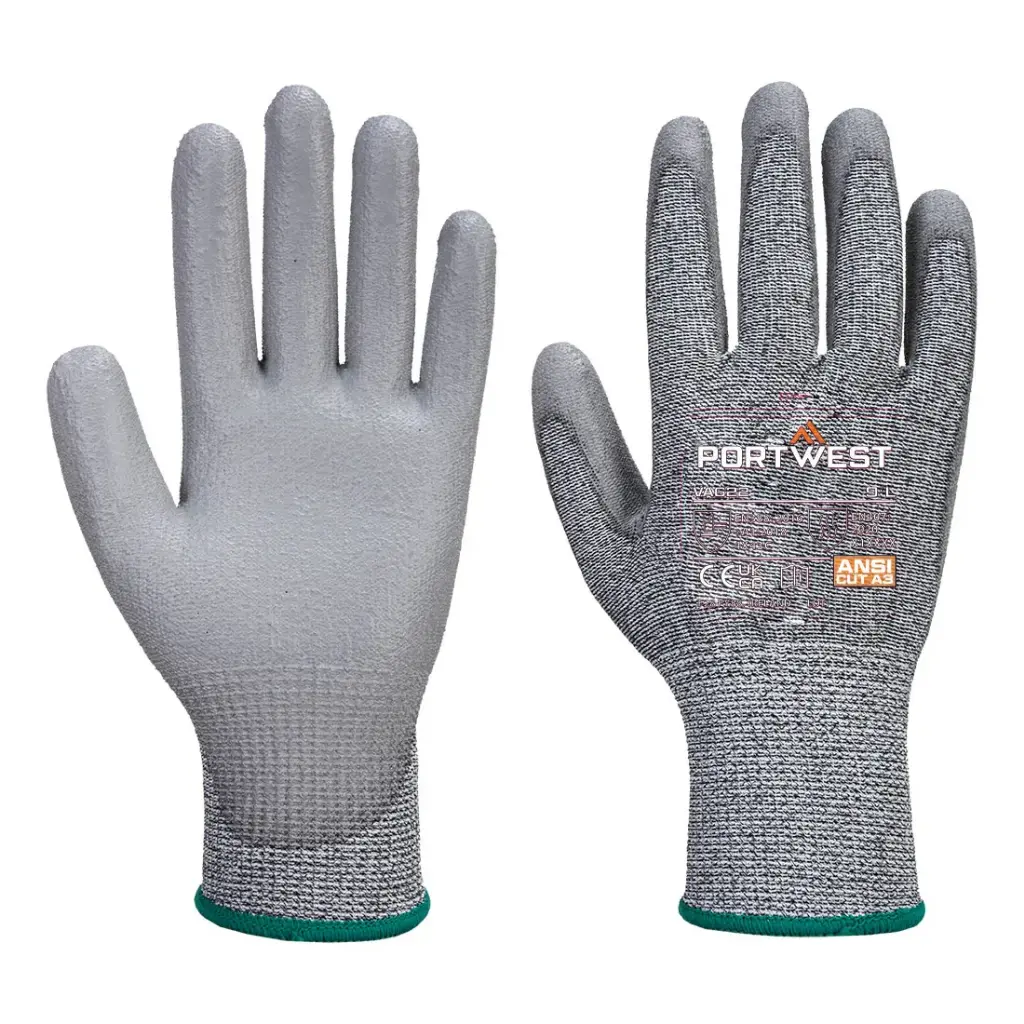 [A622G7RXS//W-GAC] MR Cut PU Palm Glove (XS)