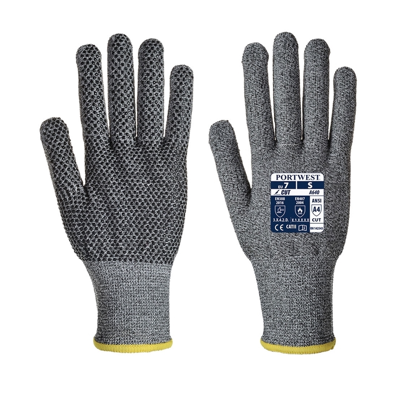 [A640G7RS] Cut D13 PVC Dot Glove (S)