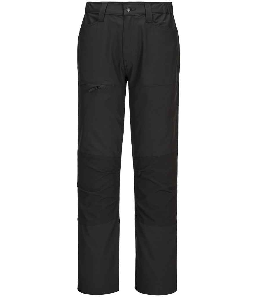 [PW2402 BLK 30/R] Portwest WX2™ Eco Active Stretch Work Trousers (30/R, Black)