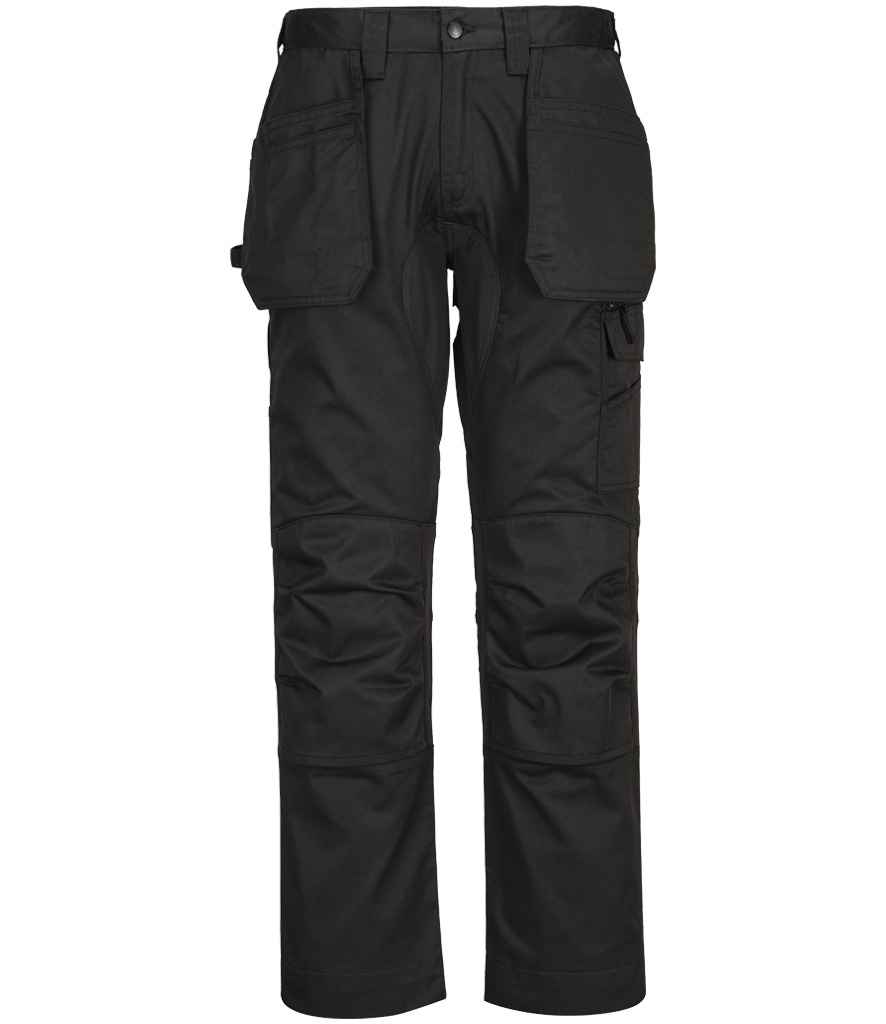 [PW2403 BLK 30/R] Portwest WX2™ Eco Stretch Holster Trousers (30/R, Black)