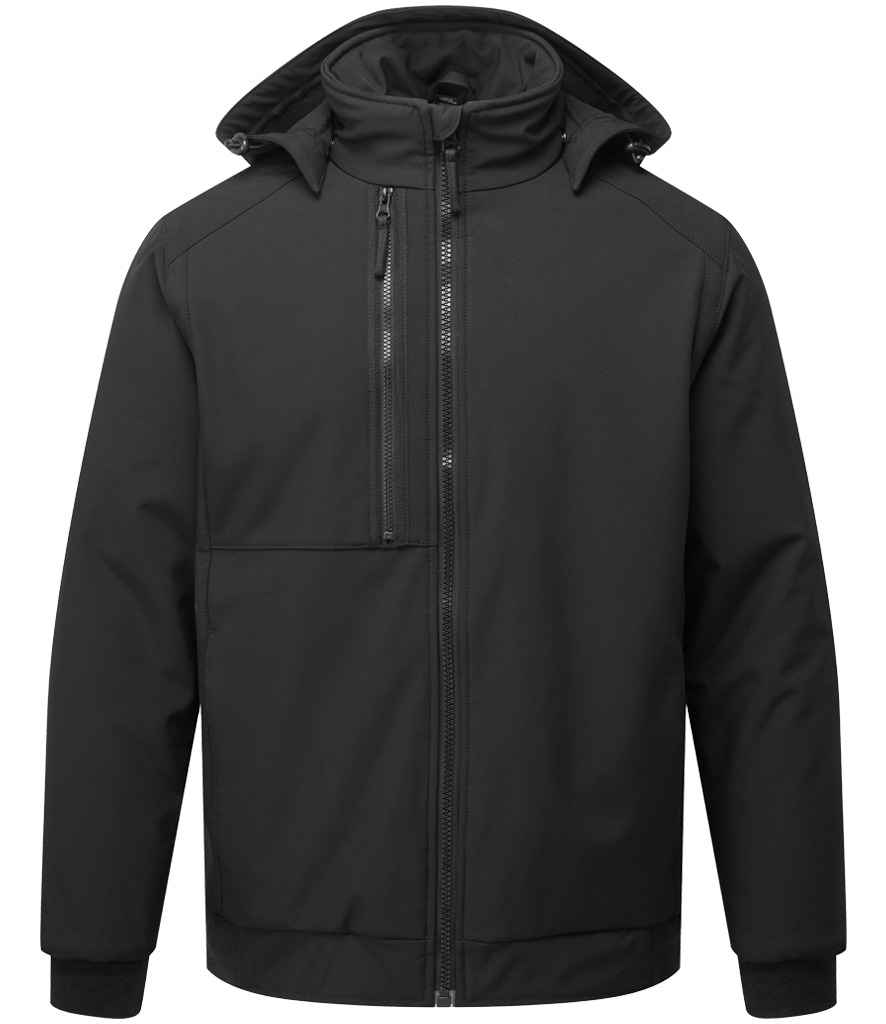 [PW2411 BLK S] Portwest WX2™ Eco Insulated Two Layer Soft Shell Jacket (S, Black)