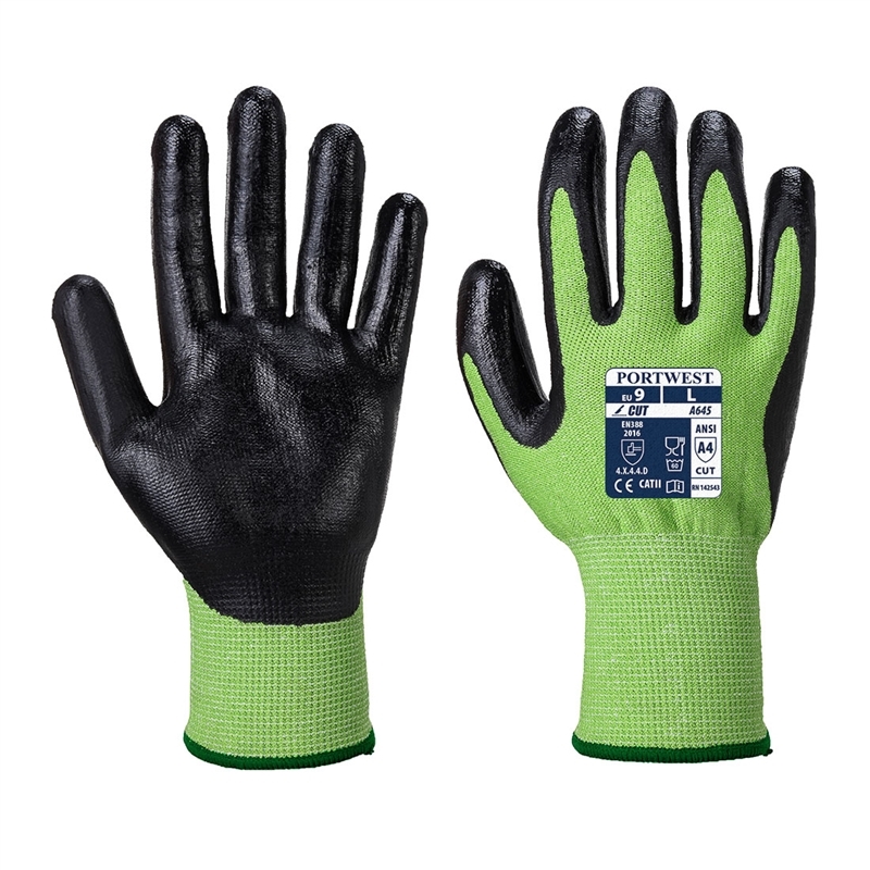 Cut D13 Nitrile Green Glove