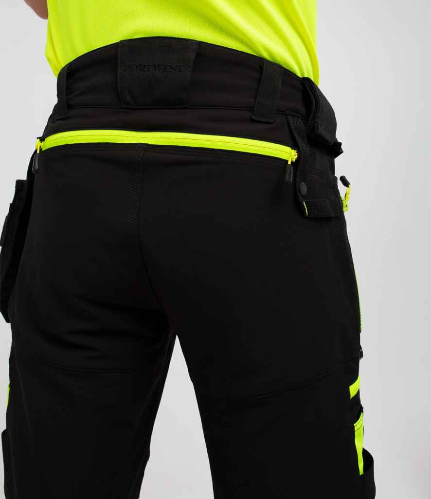 [PW4440 BLK 30/R] Portwest DX4™ Detachable Holster Pocket Trousers (30/R, Black)