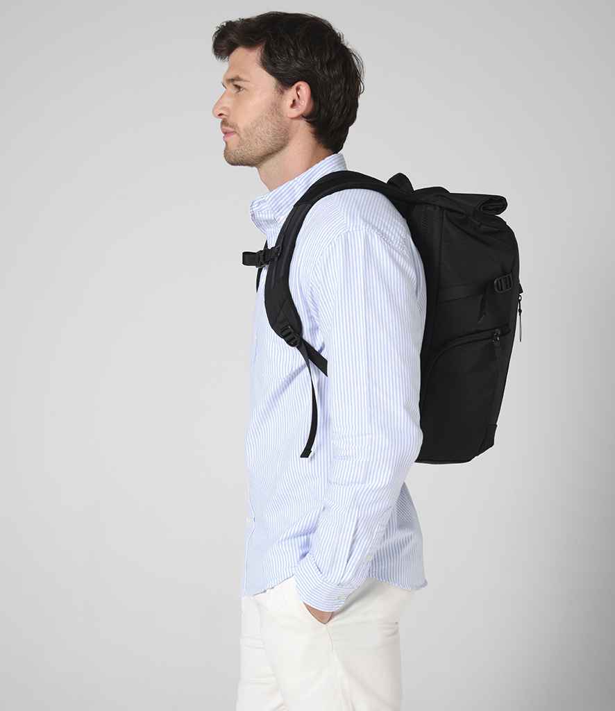 [QD543 BLK ONE] Quadra Zurich Roll-Top Backpack