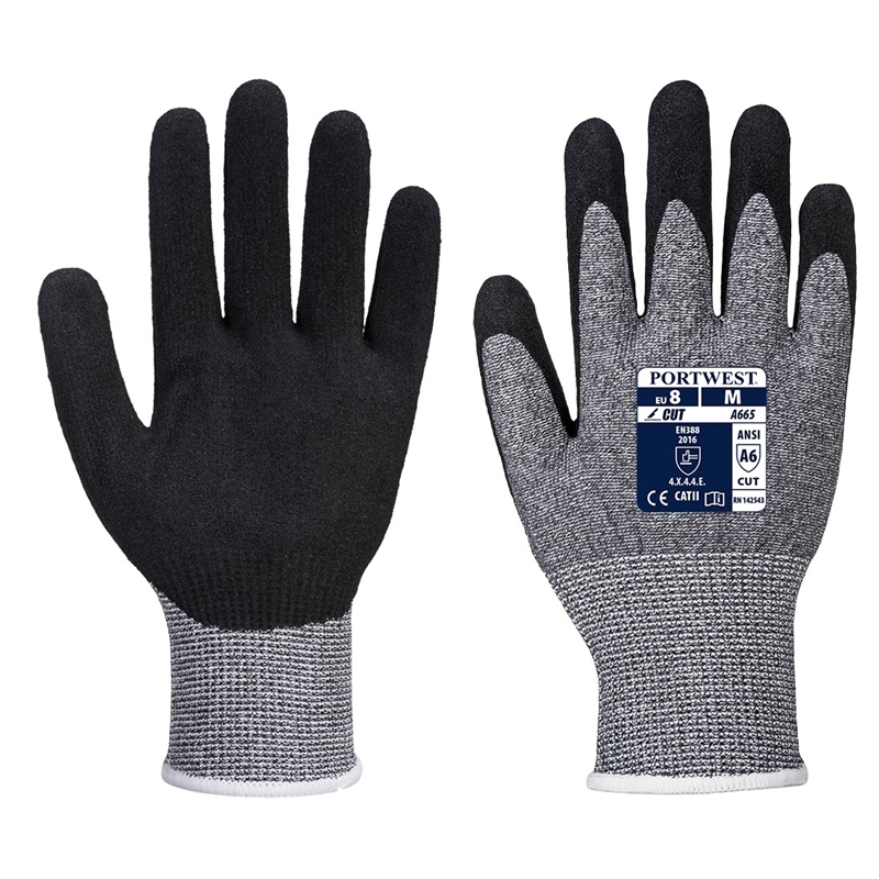 [A665GRRS] Cut E13 Nitrile Glove (S)