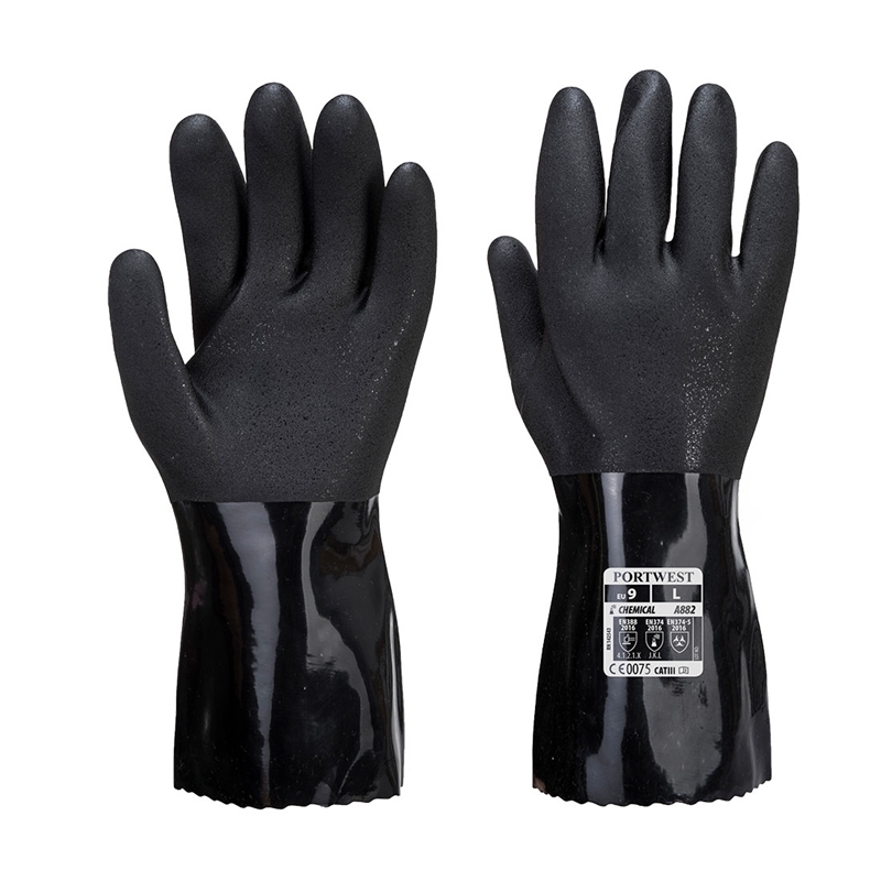 ESD PVC Chemical Gauntlet (S)