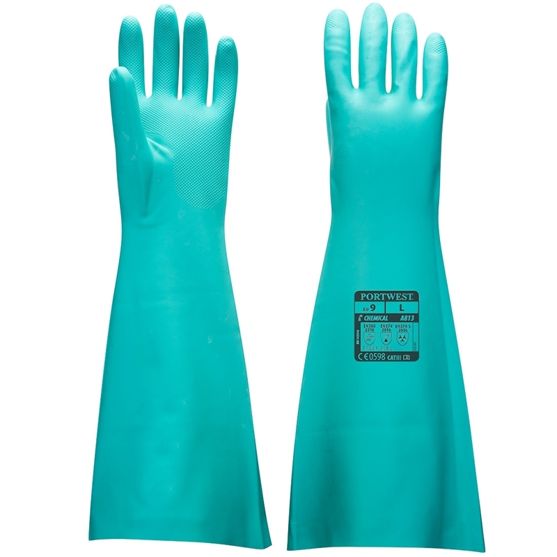 Extended Length Nitrile Gauntlet (S)