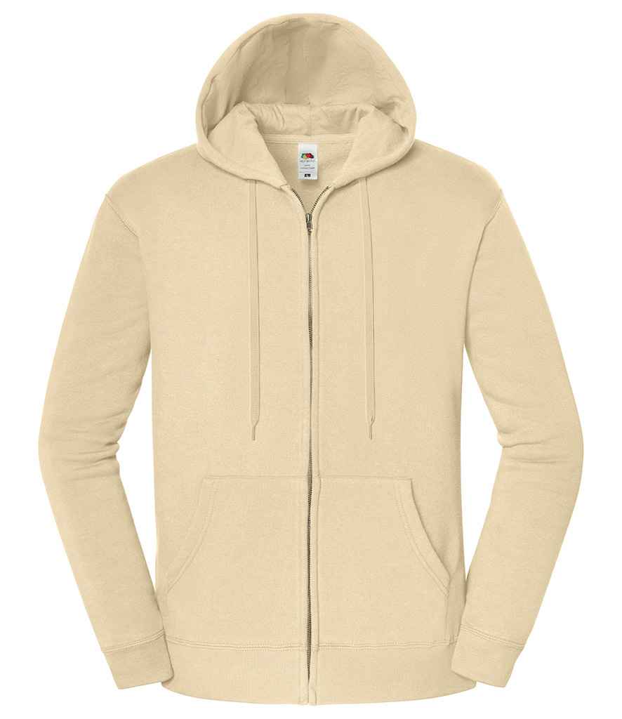 [SS153 DSN S] Fruit of the Loom Iconic Premium Hooded Sweat Jacket (S, Desert Sand)
