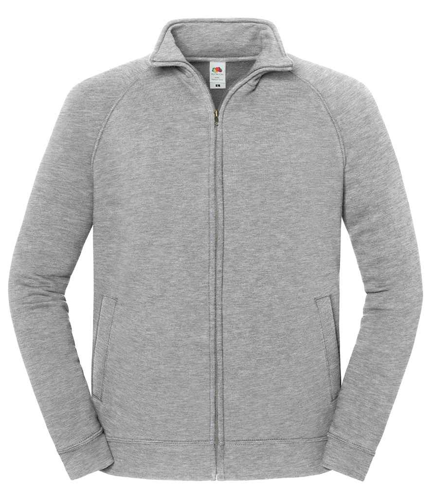 [SS155 AHE S] Fruit of the Loom Iconic Premium Sweat Jacket (S, Athletic Heather)