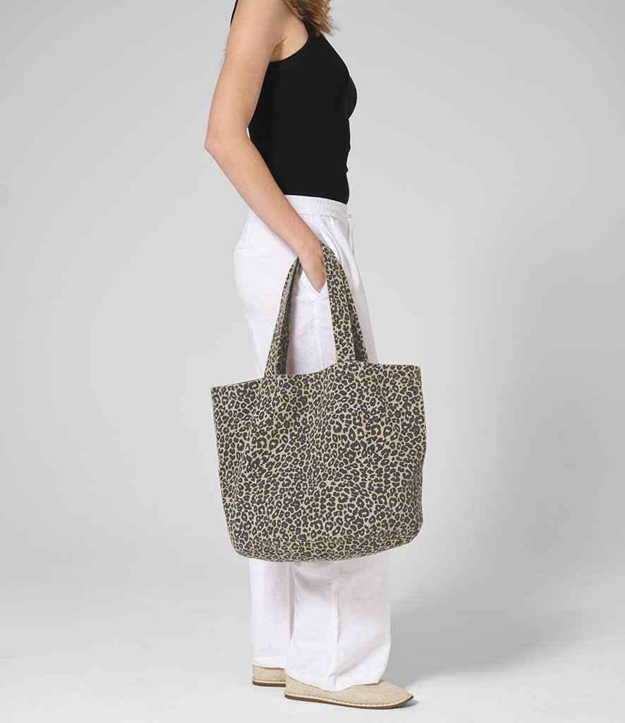 [W335 VLP ONE] Westford Mill Leopard Print Canvas Shopper