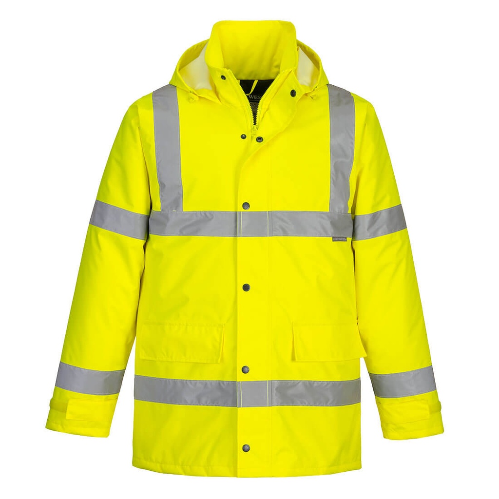 [S460YERXS] S460 Hi-Vis Winter Traffic Parka Jacket (Fluorescent Yellow, XS)