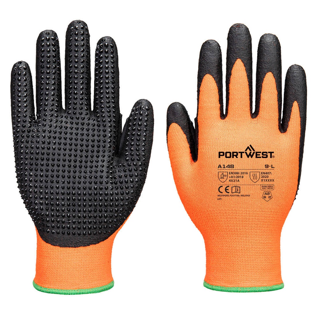[A148O8RS] Grip 13 Nitrile High Dotted Glove (S)