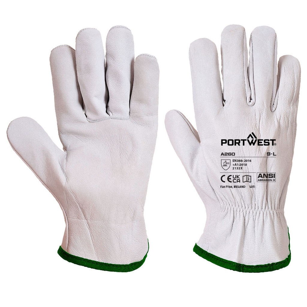 [A260GRRM] Leather Driver 115 Goat Grain Glove (M)