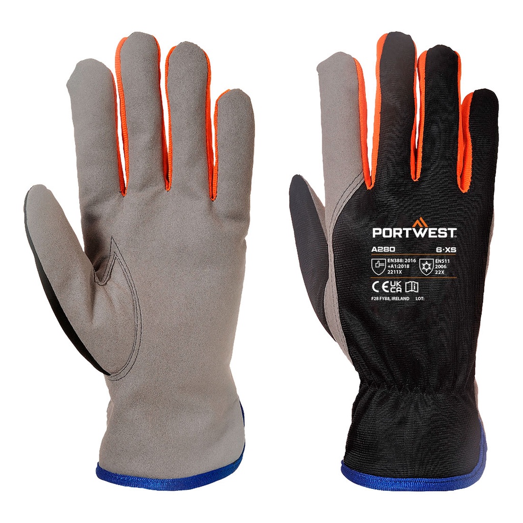 [A280K1RM] Cold 240 Synthetic Leather Mechanical Glove (M)