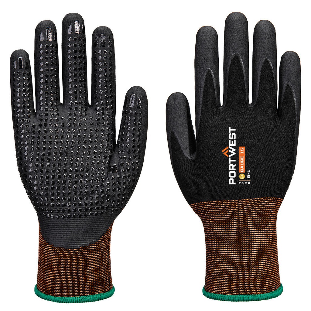 [A371K8RXXS] GP Grip 15 Nitrile Micro Foam Dotted Glove (XXS)