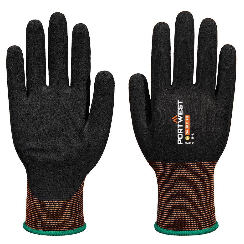 [A375K8RXS] GP Grip 18 Nitrile Smooth/Sandy Glove (XS)