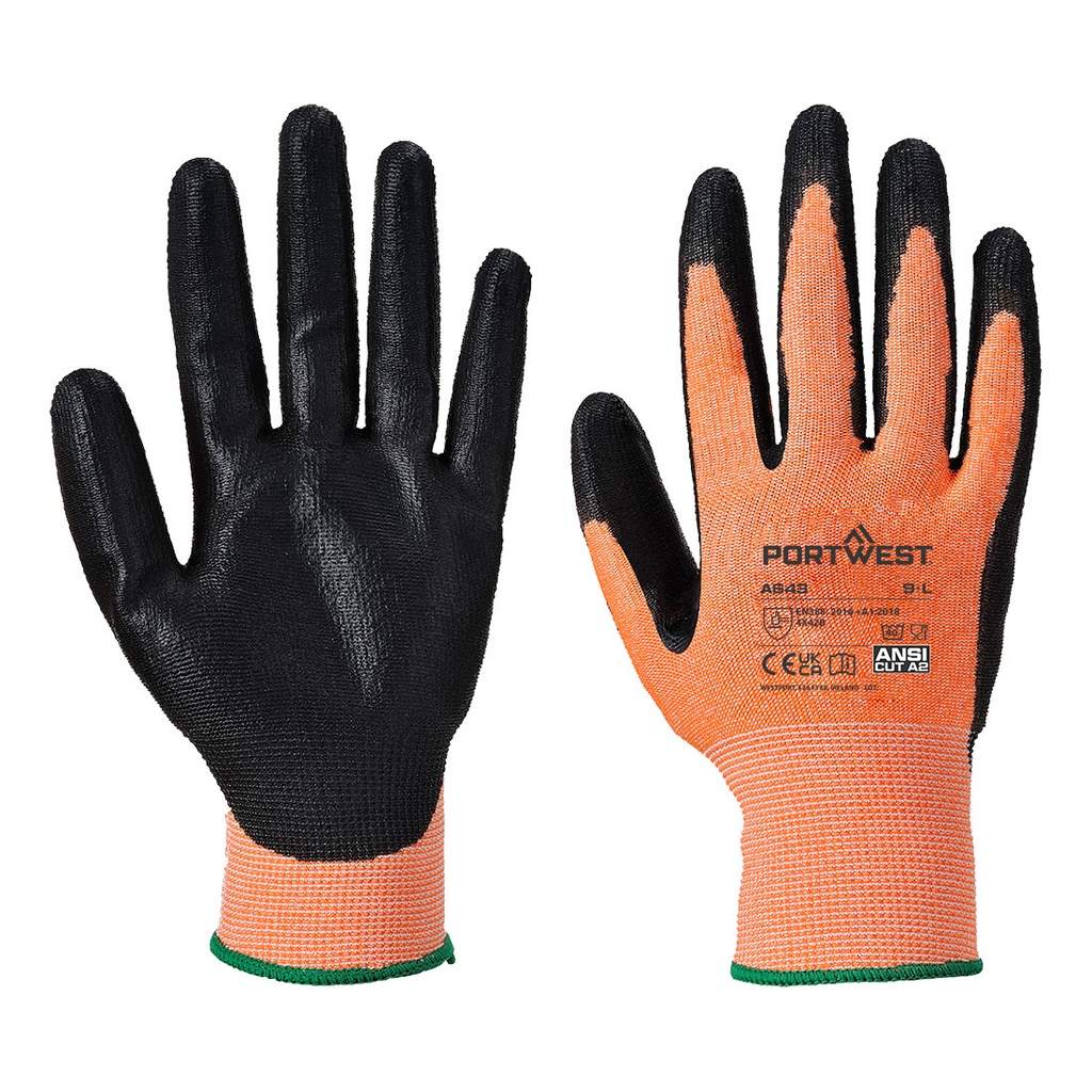 [A643AMRS] Cut B13 Nitrile Amber Glove (S)