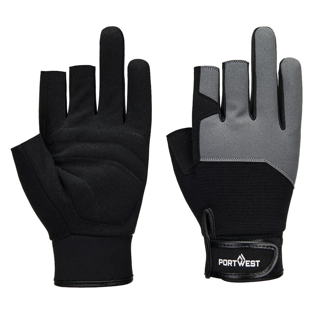 [A741BKRS] Mechanic 251 Fingerless Glove (S, S)