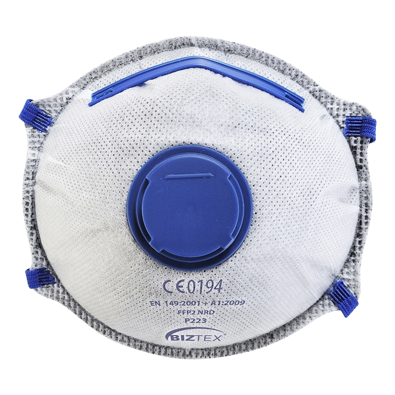 [P223] FFP2 Carbon Valved Dolomite Respirator (Pk10)
