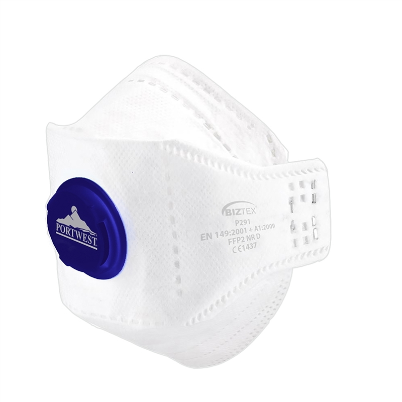 [P291] EAGLE FFP2 Valved Dolomite Fold Flat Respirator (Pk10)