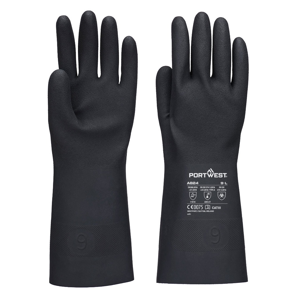 [A824BKRM] Chem 350 Butyl Gauntlet (M)