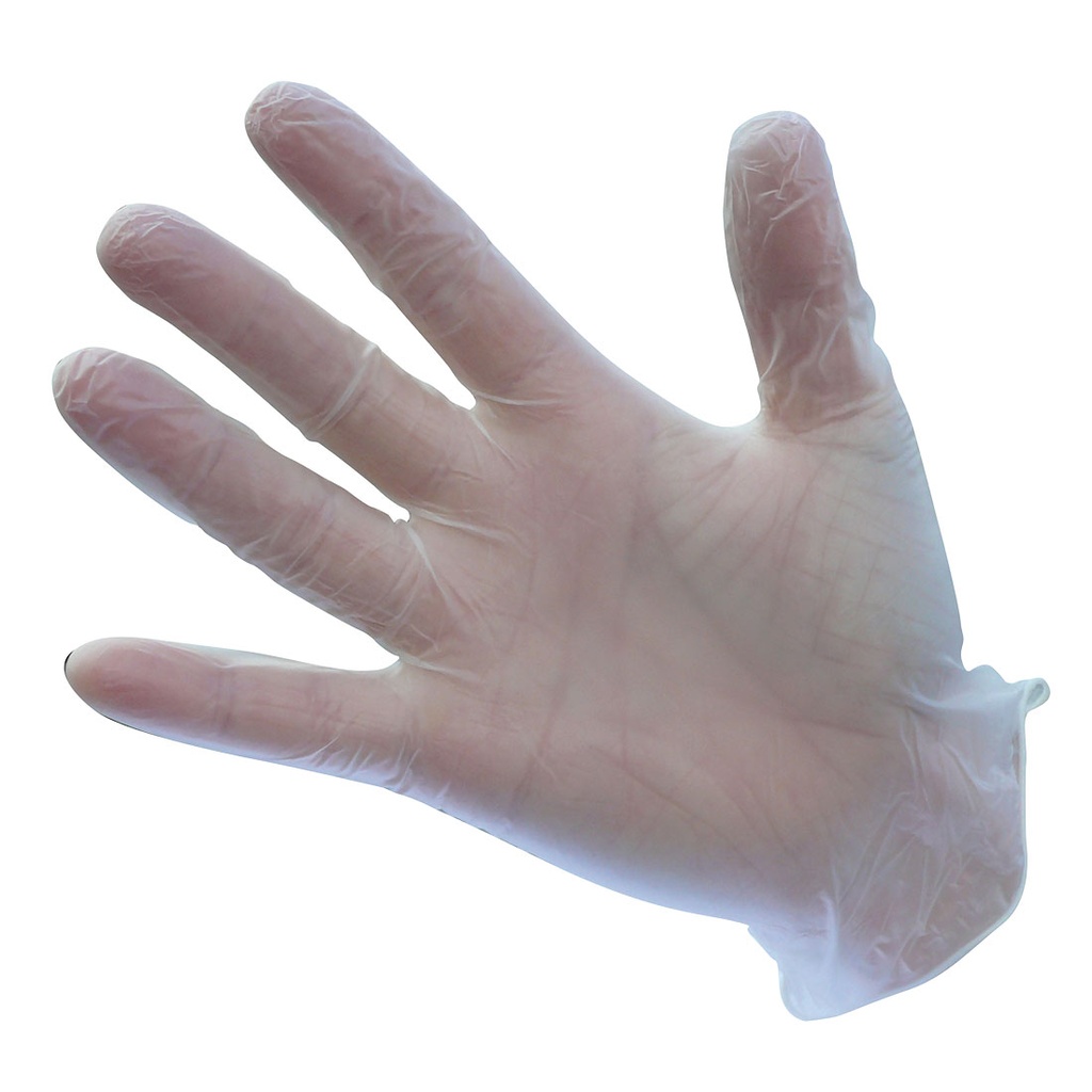Powdered Vinyl Disposable Glove (Pk100) (M)