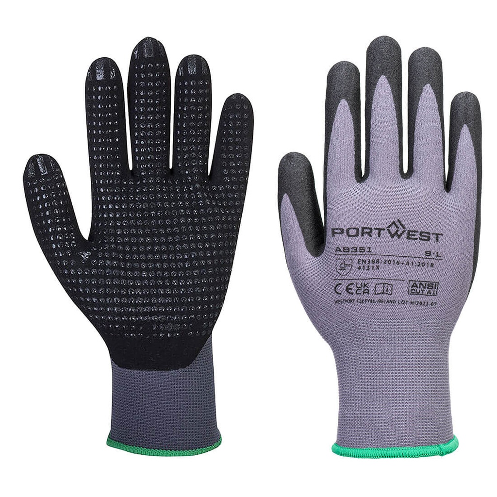 [AB351G8RS] Grip 15 Nitrile Sandy Dotted Essential Multipack (Pk12) (S)
