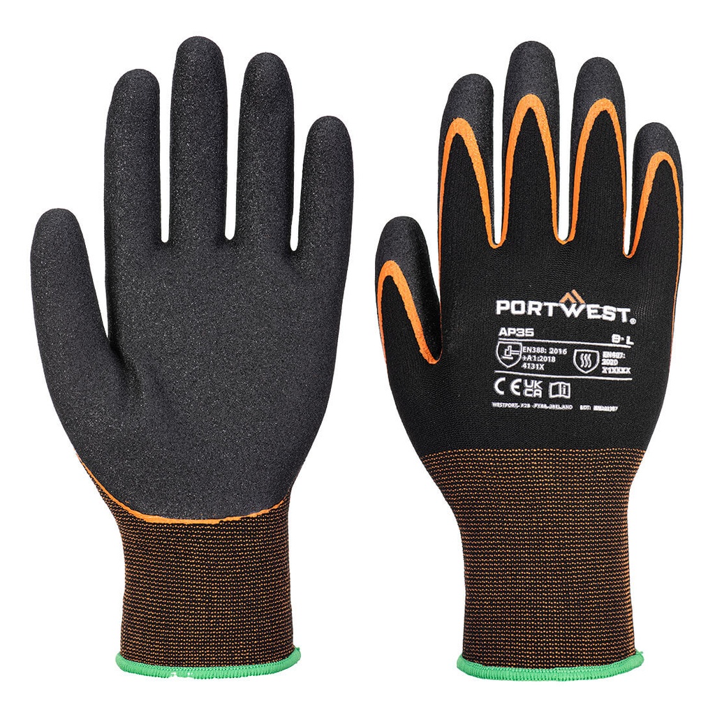 [AP35K1RS] Grip 15 Nitrile Double Palm Glove (S)