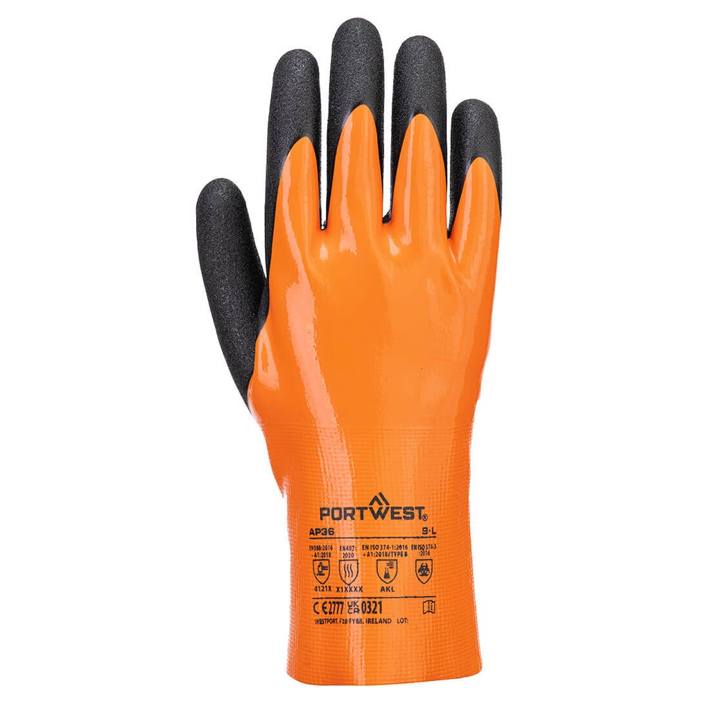 [AP36O8RS] Grip 18 Nitrile Double Gauntlet (S)