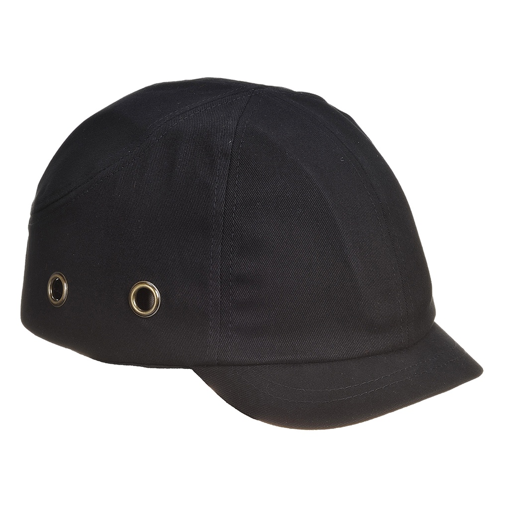 [PW89BKR] Short Peak Bump Cap (Black)