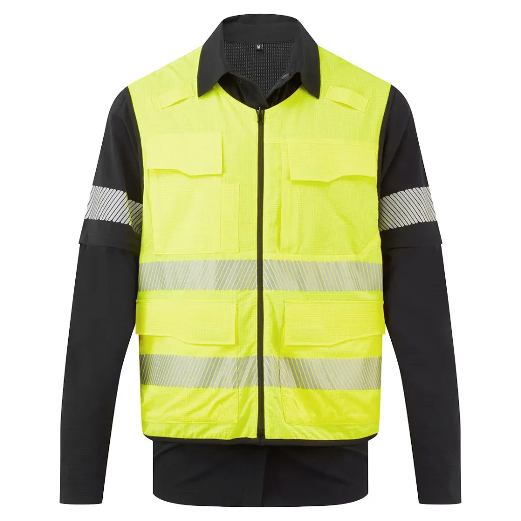 [BX322BKYS] Ultimate Modular Hi-Vis 6-in-1 Shirt (S)