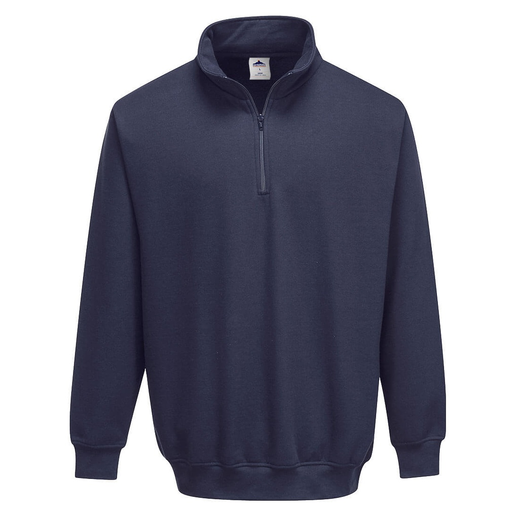 [B309NVRS] Sorrento Zip Neck Sweatshirt - Navy (S)