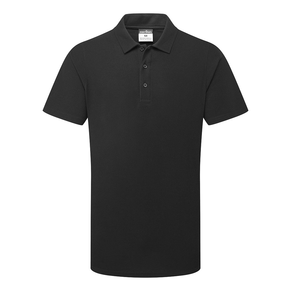 [C211BKRS] Mesh Air Pro Polo Shirt S/S (S, Black)