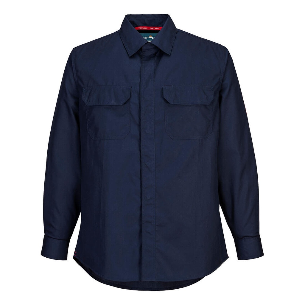 [FR69NARS] Bizflame Work Lightweight FR Shirt (Navy, S)