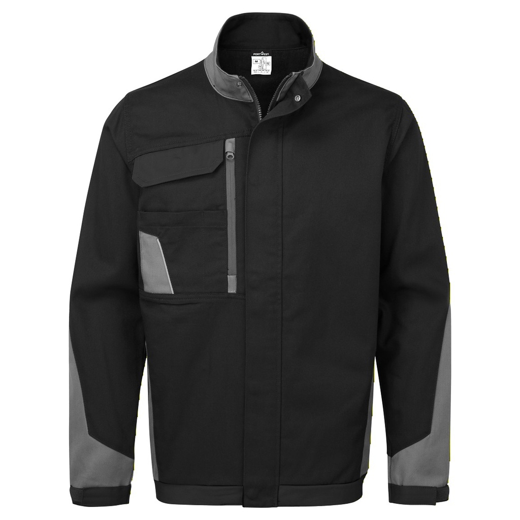 [CD118BYRS] WX1 Two Toned Insulated Cotton Work Jacket (S, Black/Grey)