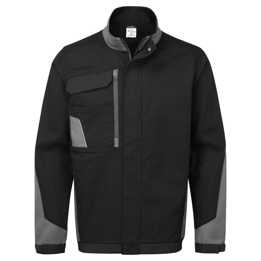 [CD130BYRS] WX1 Lightweight Cotton Work Jacket (S, Black/Grey)