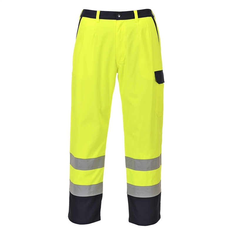 [FR92YERS] Bizflame Work Hi-Vis Contrast FR Trousers (S)