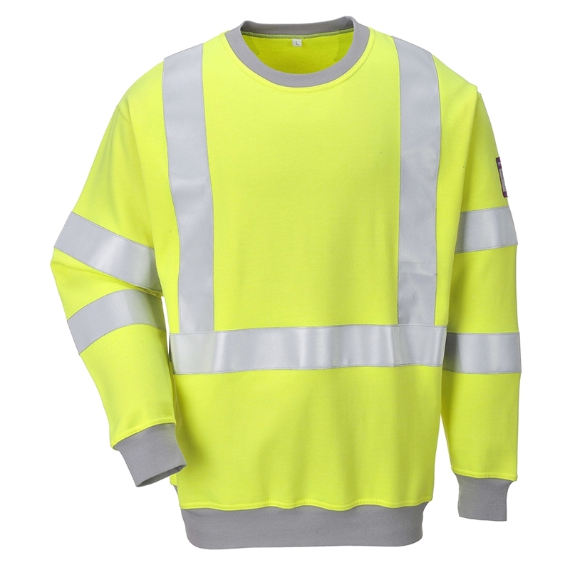 Flame Resistant Anti-Static Hi-Vis Sweatshirt