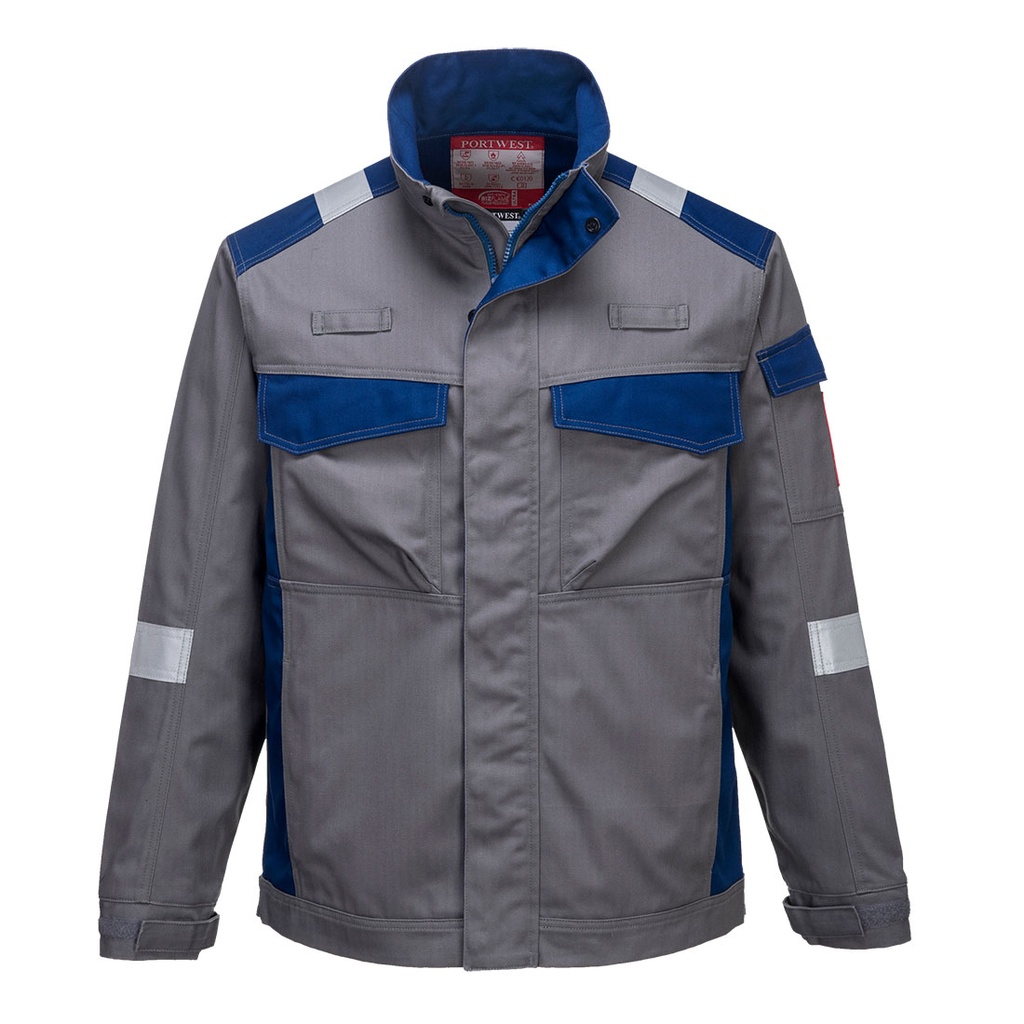 [FR08GRRS] Bizflame Industry  Two Tone FR Jacket (Grey, S)
