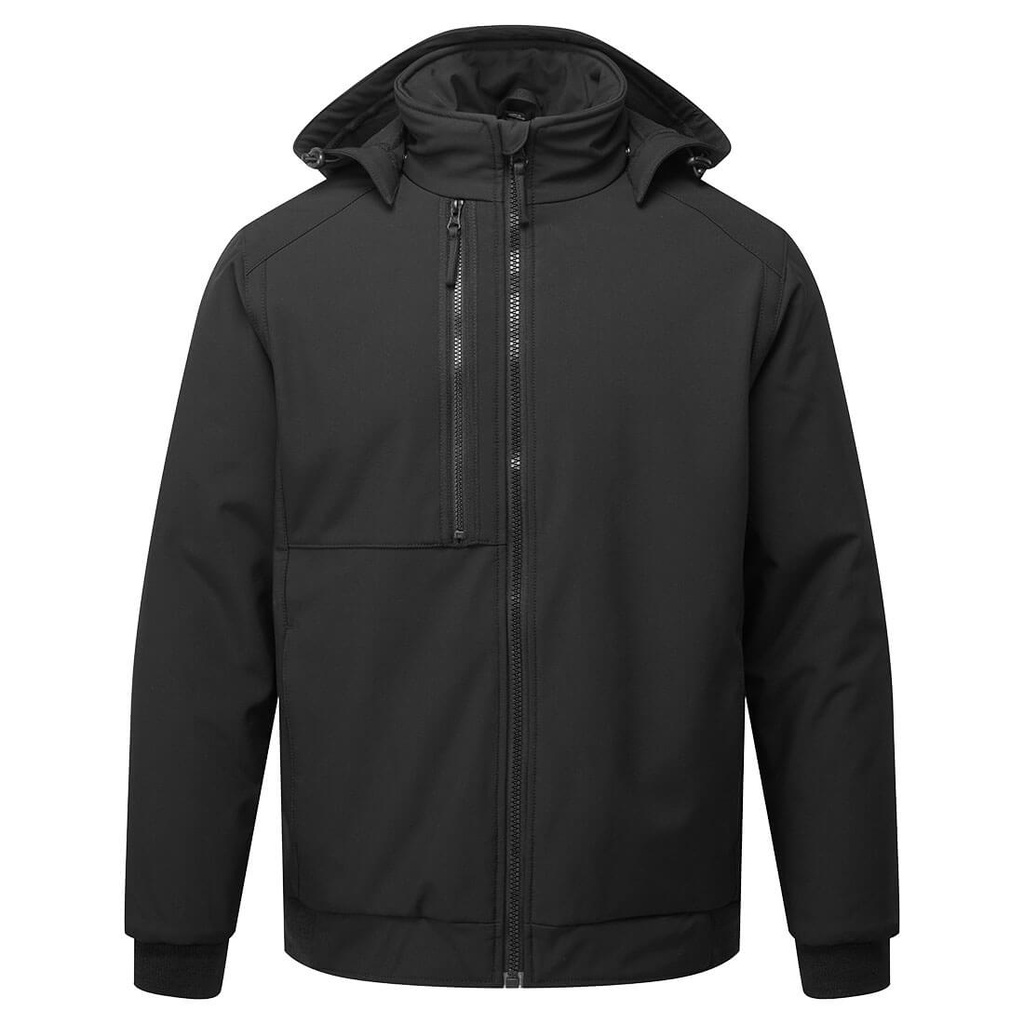 WX2 Eco Hooded Insulated Softshell (2L) (XS, Black)